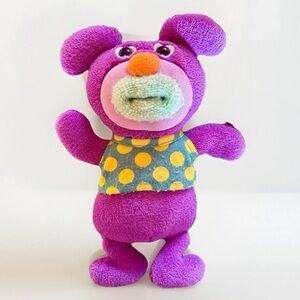 Rare Vintage Fisher Price Sing A Ma Jigs Purple Plush Clementine 2010 WORKS
